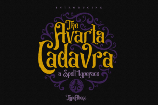 Avarta Cadavra: A Magical Display Font for Editorial Design