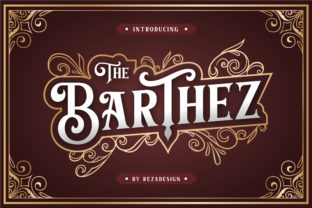 Barthez: A Bold Retro Display Font for Branding