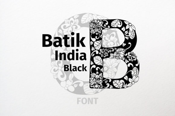 Batik India Black: A Unique Display Font for Branding