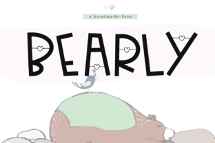 Bearly: A Handmade Display Font for Charming Editorial Design