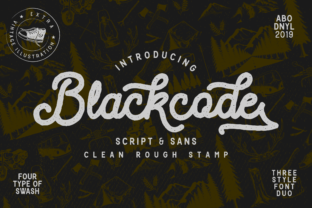 Blackcode: A Bold Vintage Display Font for Editorial Design