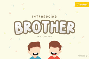 Brother Font: A Cheerful Display Typeface for Joyful Editorial Design