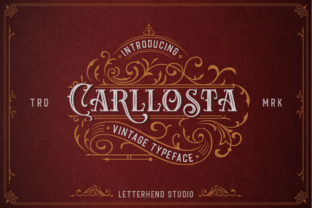 Carllosta: A Vintage Display Font for Makers