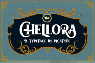 Chellora: A Vintage Display Font for Editorial Design