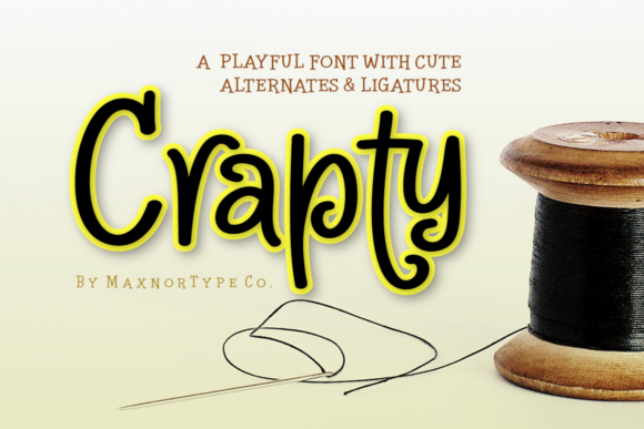 Crapty: A Fun Display Font for Social Campaigns