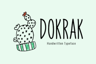 Dokrak: A Handwritten Display Font for Editorial Design