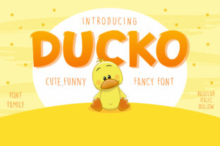 Ducko: The Cute Display Font for Playful Branding