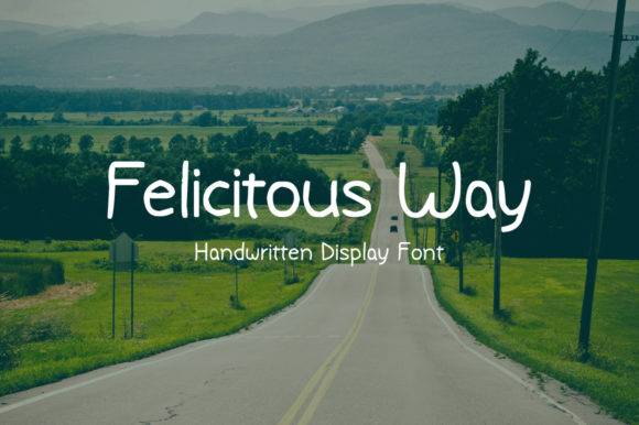 Felicitous Way: A Charming Brush Font for Makers