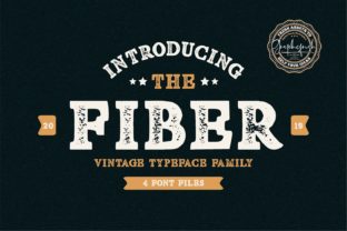 Fiber: The Bold Vintage Display Font for Branding