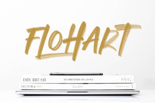Flohart: The Casual Brush Display Font for Makers