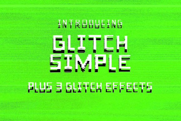 Glitch Simple Font: Retro Digital Style for Makers