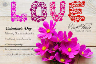 Heart Peace: A Romantic Display Font for Editorial Design