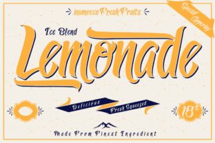 Lemonade Display Font: The Sweet Vintage Vibe for Campaigns