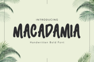 Macadamia: A Sweet Display Font for Editorial Design