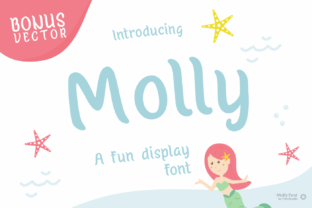 Molly: The Whimsical Mermaid Display Font for Crafters