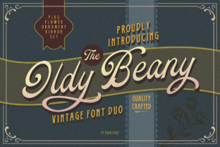 Oldy Beany Duo: A Vintage Display Font for Bold Campaigns