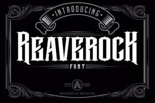 Reaverock Typeface for Bold Western Branding
