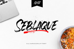 Seblaque: A Bold Brushed Typeface for Modern Branding
