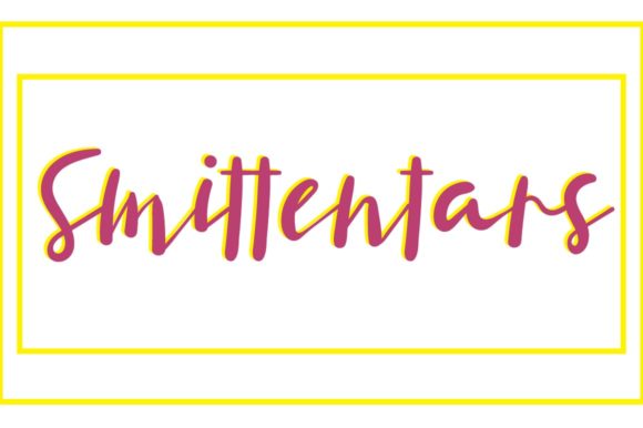 Smittentars: A Playful Display Font for Branding