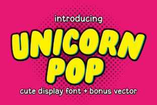 Unicorn Pop: A Magical Display Font for Bold Branding