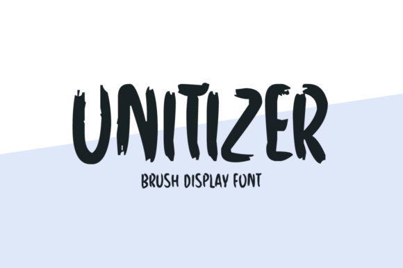 Unitizer: A Bold Brush Display Font for Web Headers