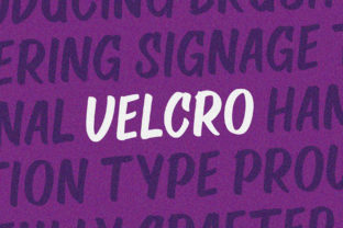 Velcro Font: The Playful Display Typeface for Crafters